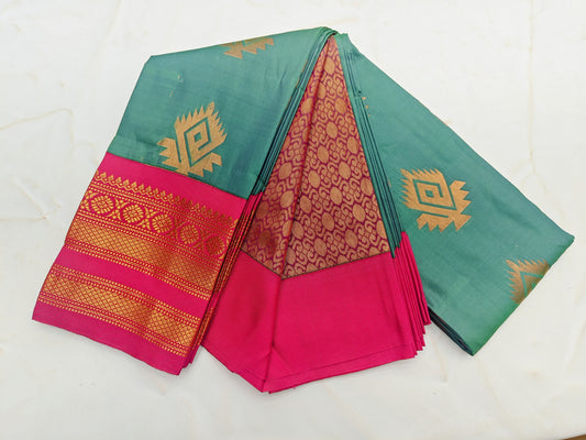 _Fancy KUTTU Border SOFT SILK Sarees _🌺