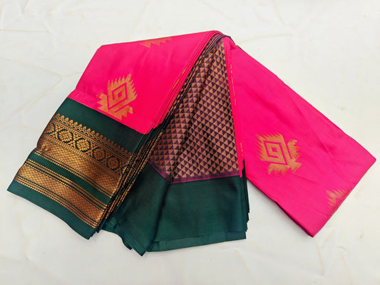 _Fancy KUTTU Border SOFT SILK Sarees _🌺