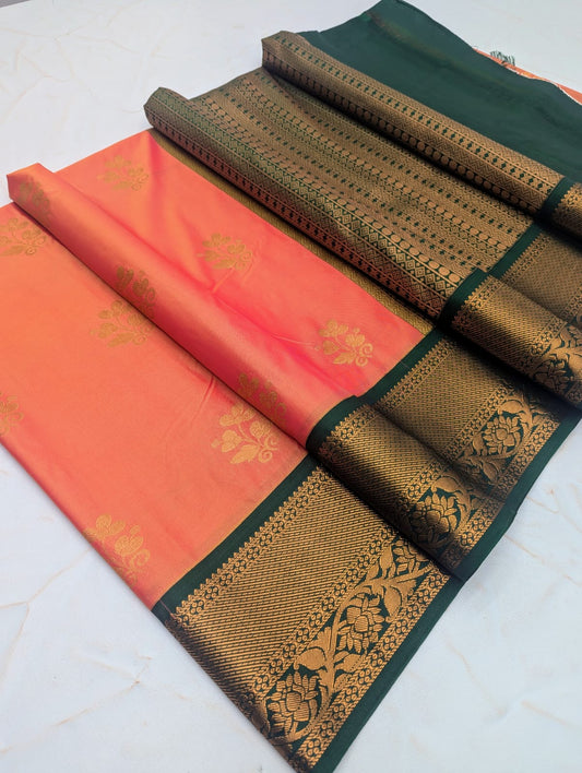 Fancy KUTTU Border SOFT SILK Sarees