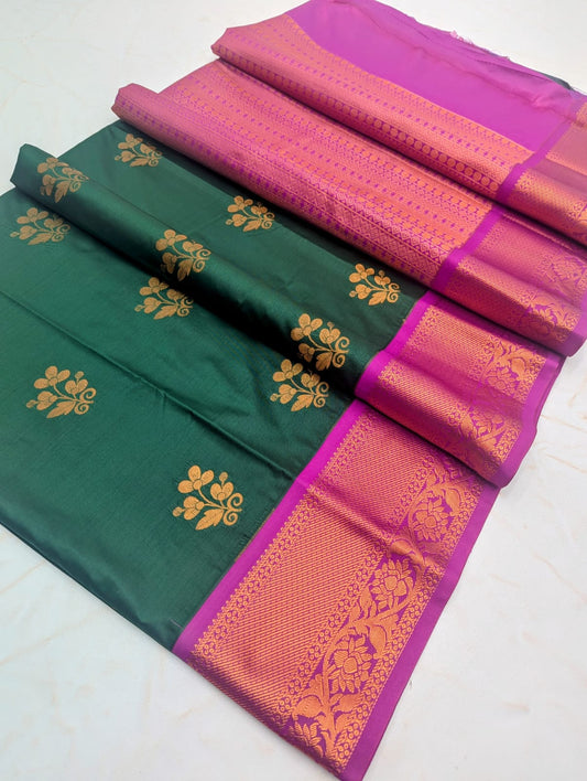 Fancy KUTTU Border SOFT SILK Sarees