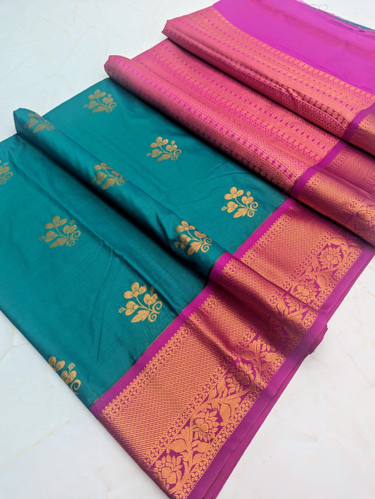 Fancy KUTTU Border SOFT SILK Sarees