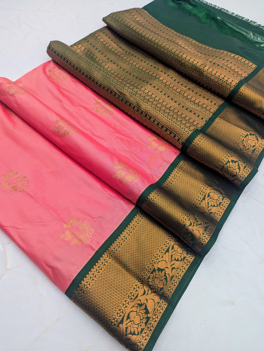 Fancy KUTTU Border SOFT SILK Sarees