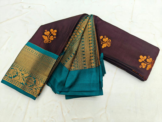 Fancy KUTTU Border SOFT SILK Sarees