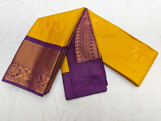 Fancy KUTTU Border SOFT SILK Sarees