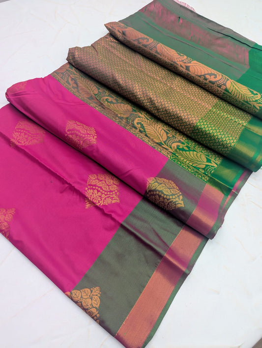 _Fancy Border SOFT SILK Sarees