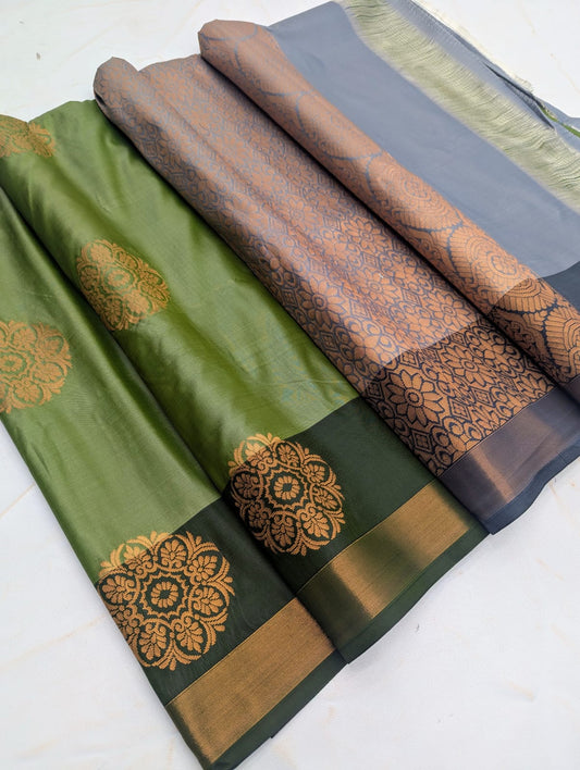 _Fancy Border SOFT SILK Sarees