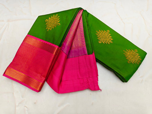 _Fancy Kuttu Border SOFT SILK Sarees