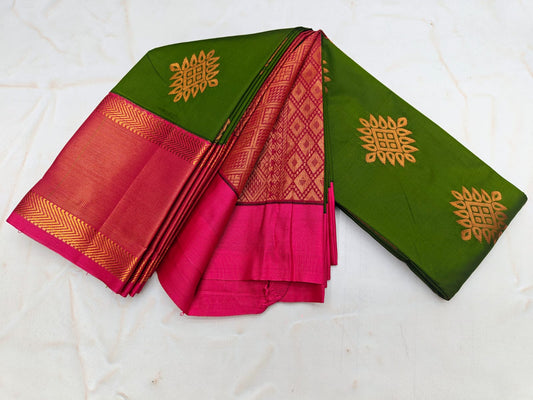 _Fancy Kuttu Border SOFT SILK Sarees