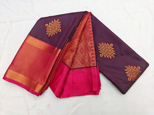 _Fancy Kuttu Border SOFT SILK Sarees