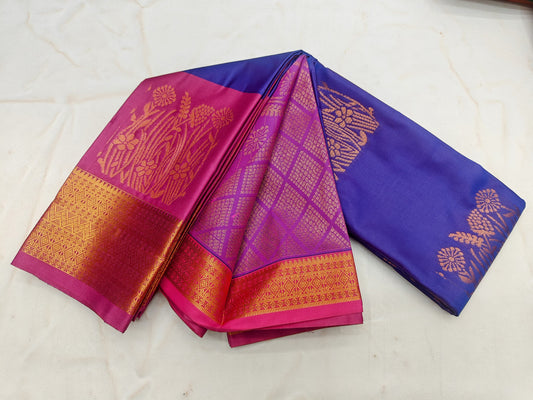 Fancy Kuttu Border SOFT SILK Sarees