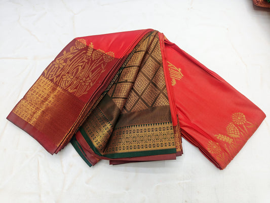 Fancy Kuttu Border SOFT SILK Sarees