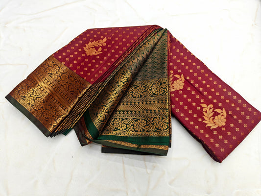 Fancy Border SOFT SILK Sarees