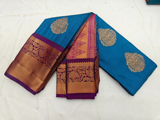 _Fancy KUTTU Border SOFT SILK Sarees