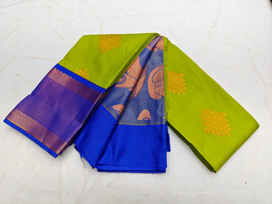 _Fancy KUTTU Border SOFT SILK Sarees