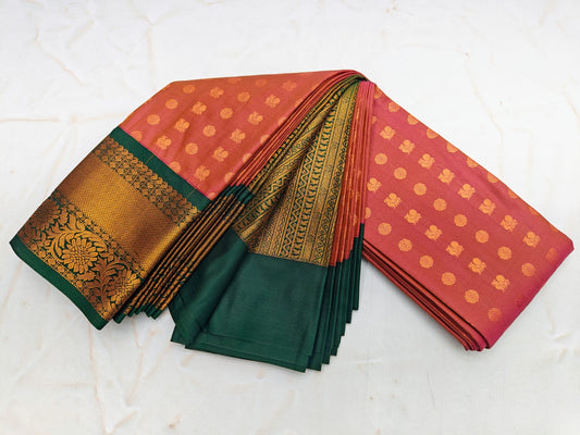 _Fancy KUTTU Border SOFT SILK Sarees