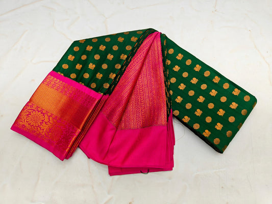 _Fancy KUTTU Border SOFT SILK Sarees