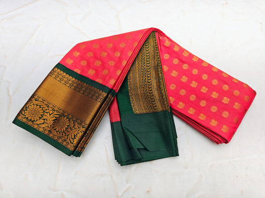 _Fancy KUTTU Border SOFT SILK Sarees