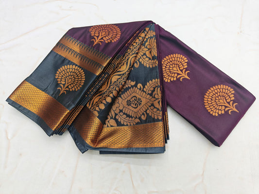 Fancy Border SOFT SILK Sarees