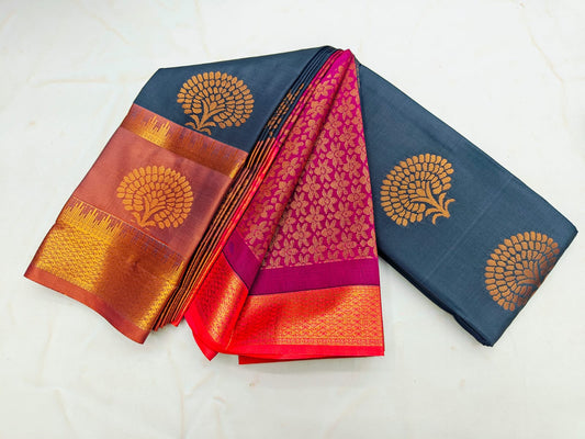 Fancy Border SOFT SILK Sarees