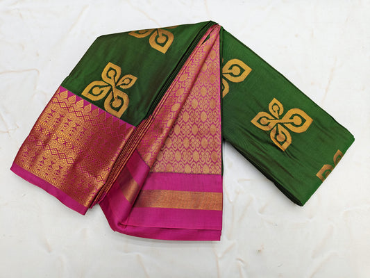 Fancy KUTTU Border SOFT SILK Sarees _