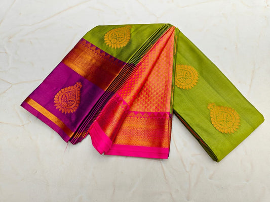 _Fancy Border SOFT SILK Sarees