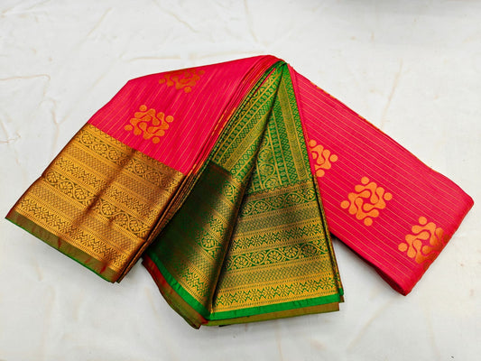 _Fancy Border SOFT SILK Sarees _🌺