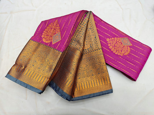 Fancy Border SOFT SILK Sarees