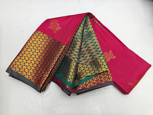 🌺 _Fancy Border SOFT SILK Sarees _🌺