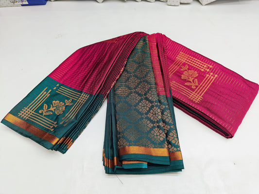 🌺 _Fancy Border SOFT SILK Sarees _🌺