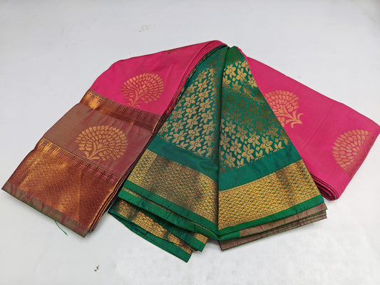 🌺 _Fancy Border SOFT SILK Sarees _🌺