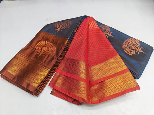 🌺 _Fancy Border SOFT SILK Sarees _🌺