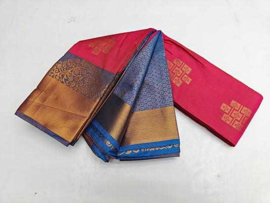 🌺 _Fancy Border SOFT SILK Sarees _🌺