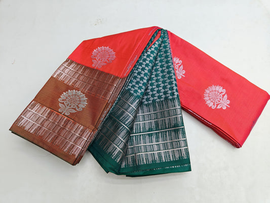 🌺 _Fancy Border SOFT SILK Sarees _🌺