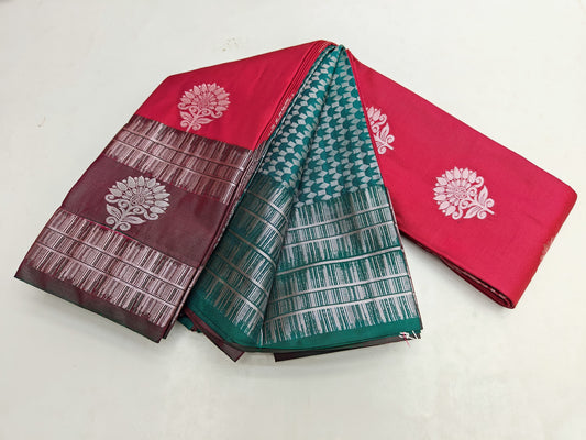 🌺 _Fancy Border SOFT SILK Sarees _🌺