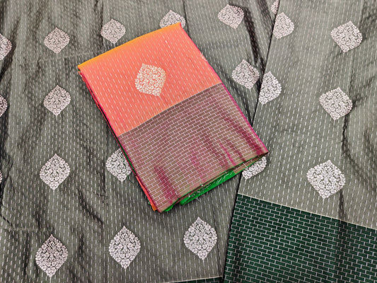 Pink Sliver Zari SOFT SILK Sarees _🌺