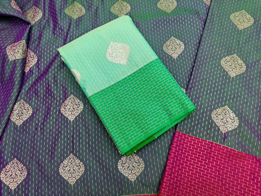 Pink Sliver Zari SOFT SILK Sarees _🌺