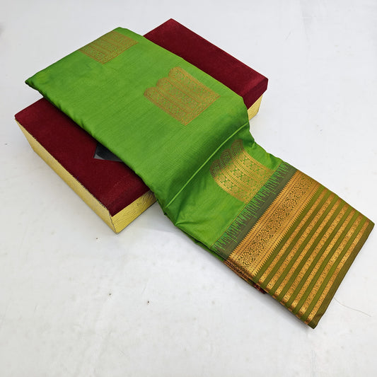 🌺 _Pink copper Zari SOFT SILK Sarees _🌺