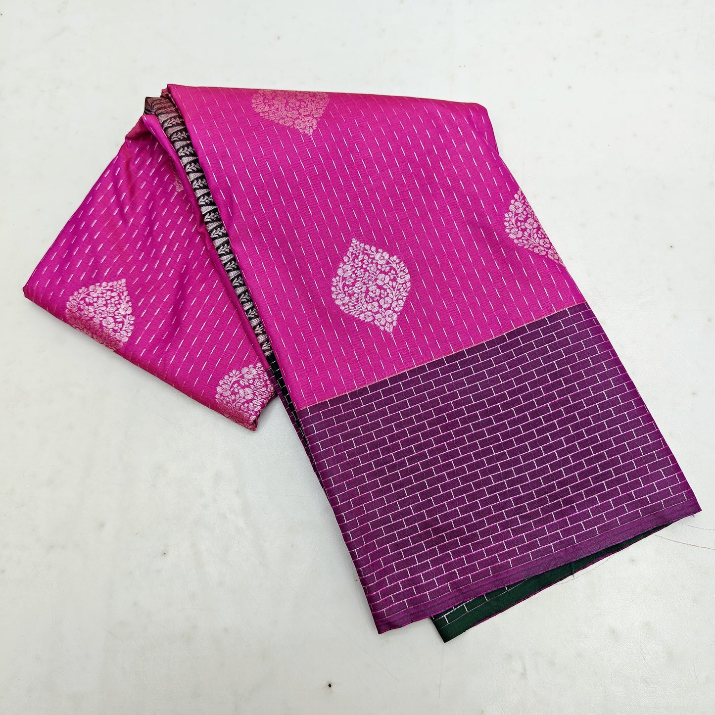 Pink Sliver Zari SOFT SILK Sarees _🌺