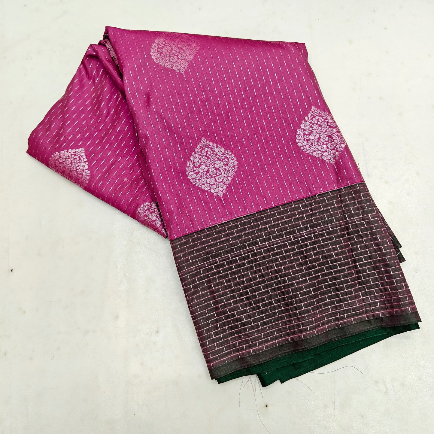 Pink Sliver Zari SOFT SILK Sarees _🌺