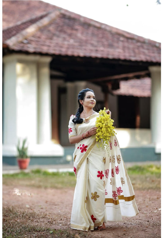 Traditional ONAM Kasavu Collection