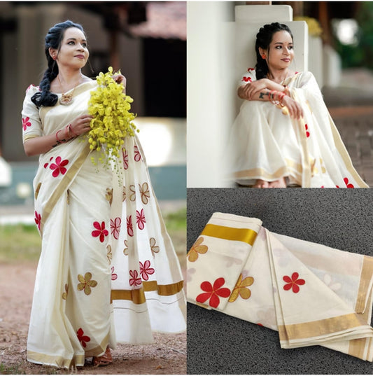 Traditional ONAM Kasavu Collection