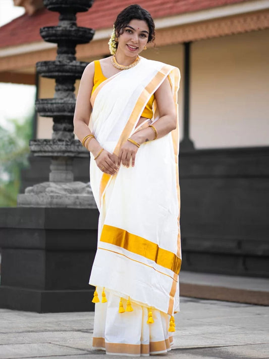 FANCY border Kerala saree