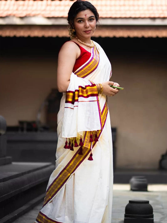 FANCY border Kerala saree