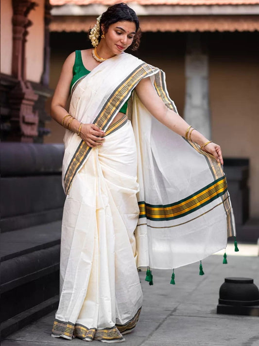 FANCY border Kerala saree
