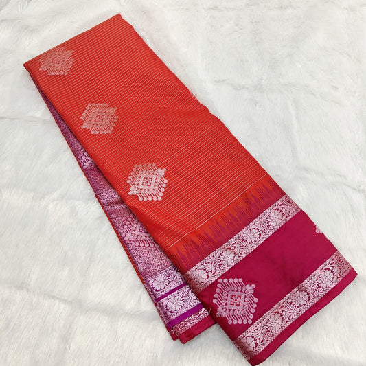 🌺 *_Pink Zari SOFT SILK Sarees _*🌺