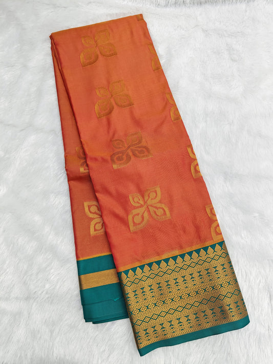 🌺 *_ kuttu Border SOFT SILK Sarees _*🌺
