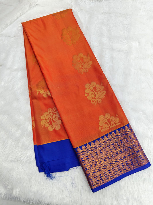 🌺 *_ kuttu Border SOFT SILK Sarees _*🌺