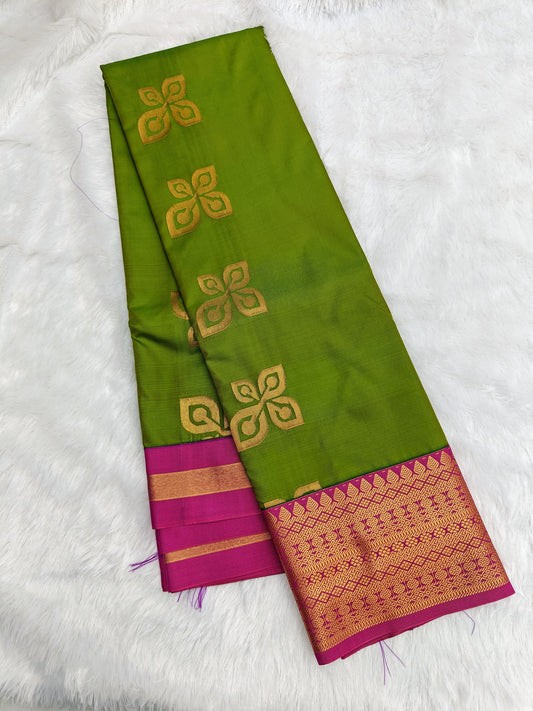 🌺 *_ kuttu Border SOFT SILK Sarees _*🌺