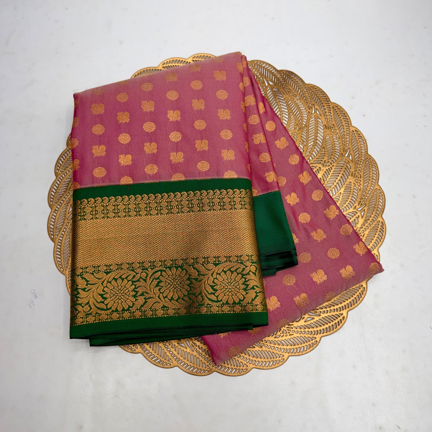 Pink Zari SOFT SILK Sarees _🌺
