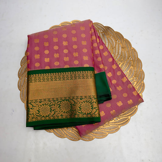 Pink Zari SOFT SILK Sarees _🌺